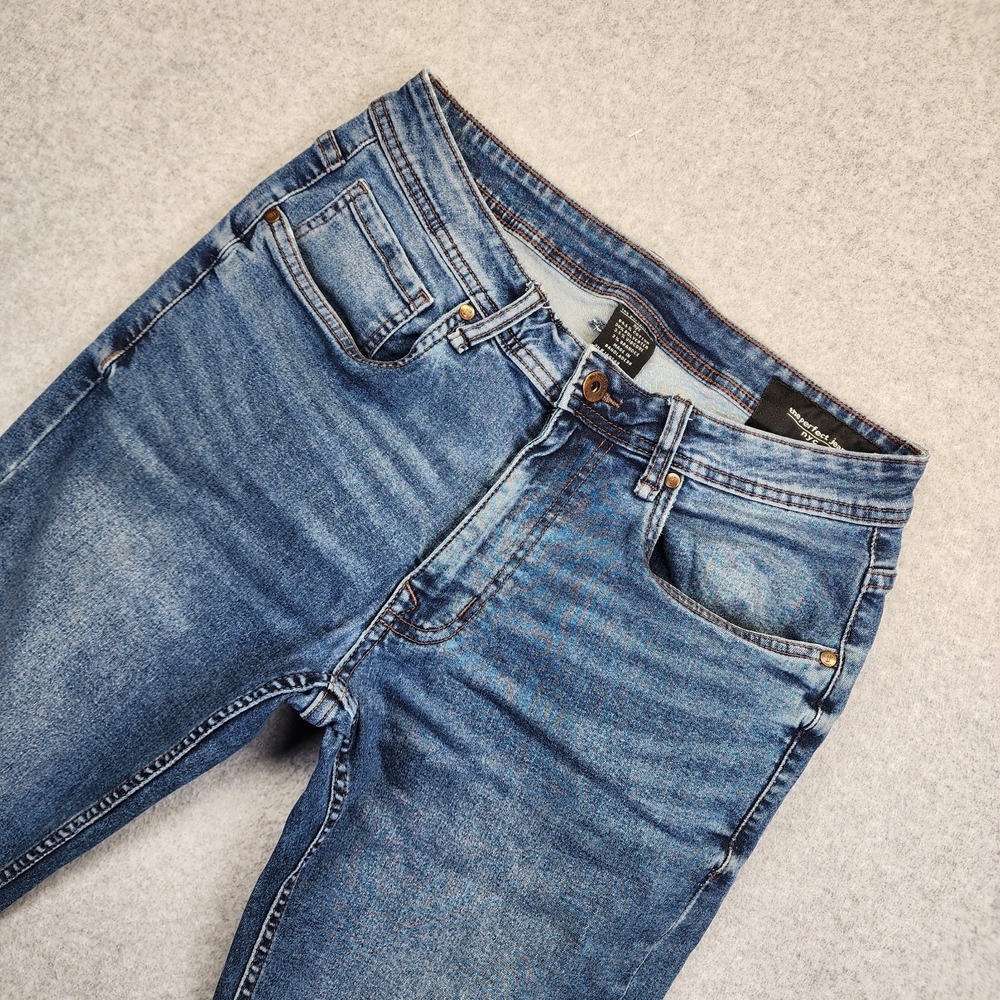 The Perfect Jean NYC Mens 30x30 Slim Fit Stretch Blue Wash Denim Jeans
